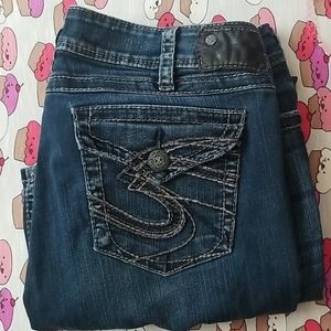 36x32 womens silver jeans